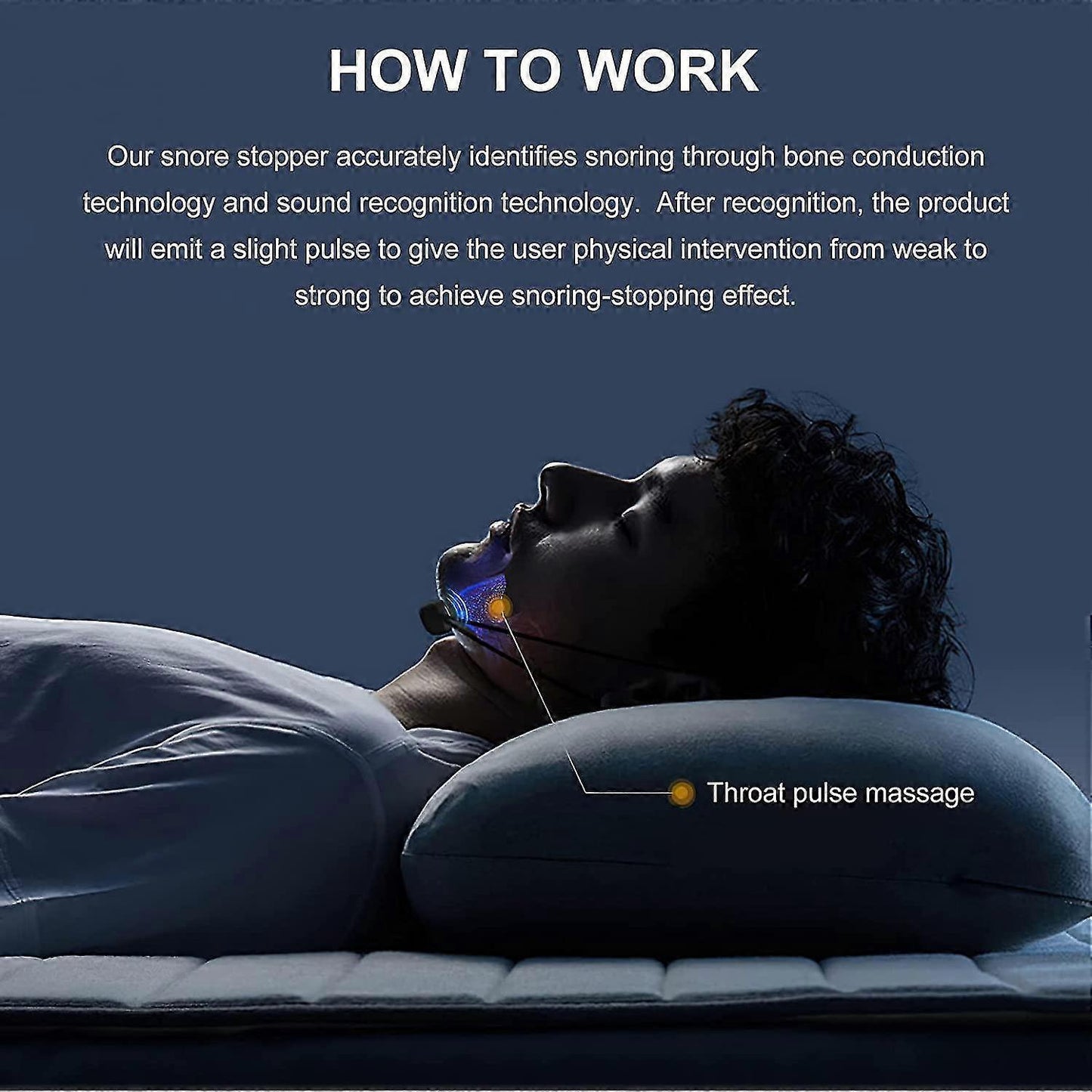 Electric Anti-Snoring Device Sleep Aid V-Face Beauty Device Deep Sleep Solution V1263-JX-179