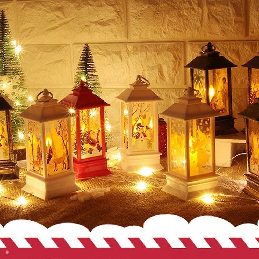 Christmas Candle piece with LED candle decoration small red V1263-JX-1801