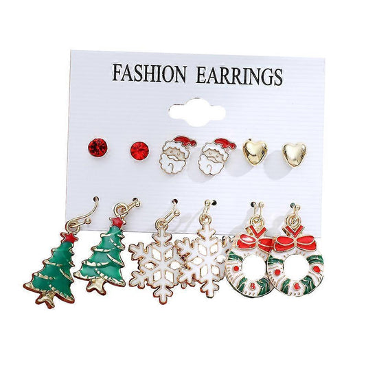 Christmas Earrings for Women Cute Party Jewelry Xmas Gifts for babies Teen Girls V1263-JX-1809