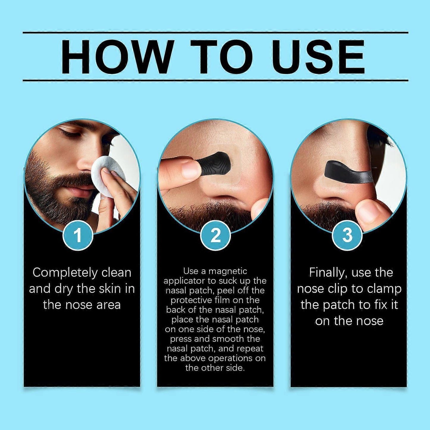 45Pcs Grip Nose Patch Set Reduces Snoring and Nasal Discomfort Sleep Care V1263-JX-181
