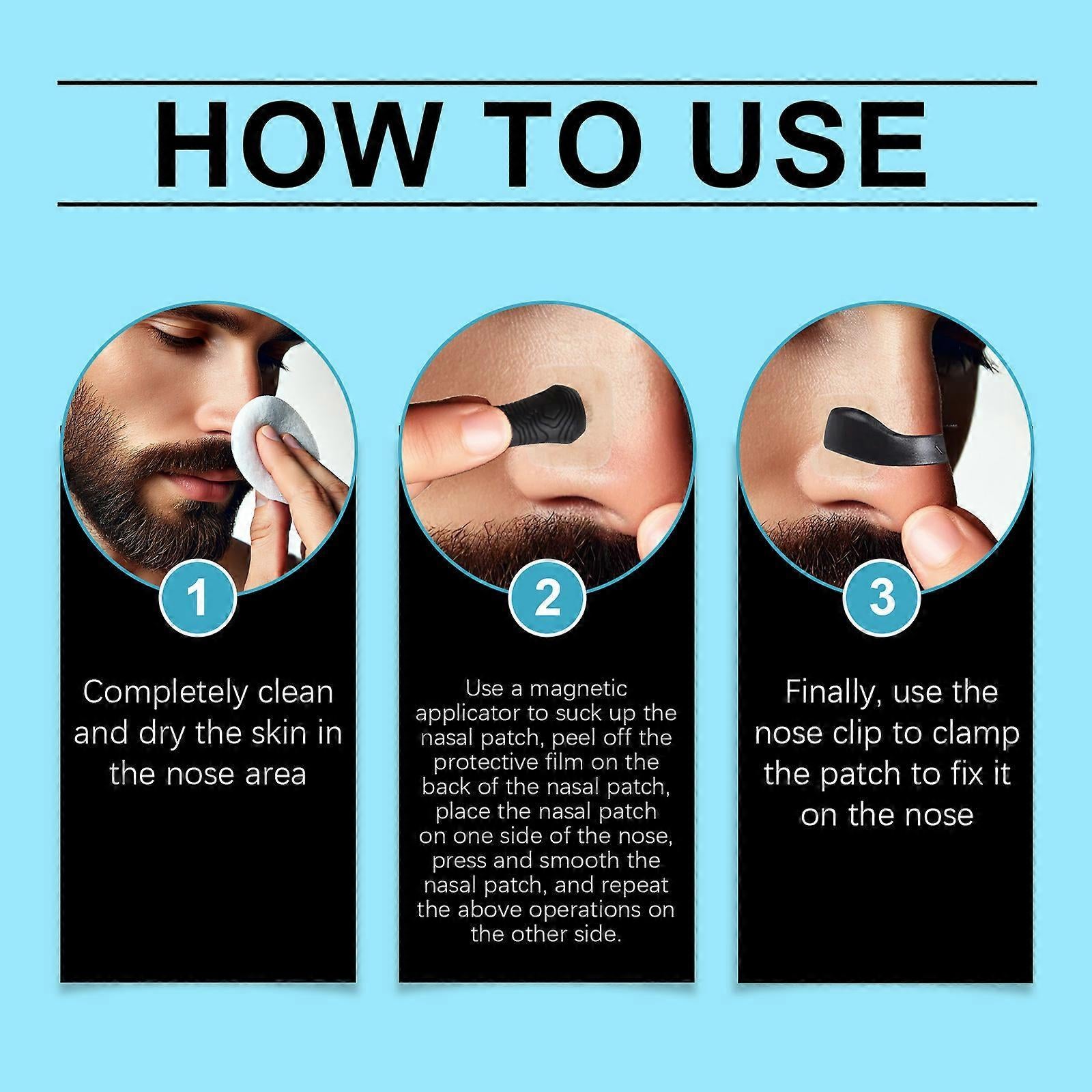 45Pcs Grip Nose Patch Set Reduces Snoring and Nasal Discomfort Sleep Care V1263-JX-181