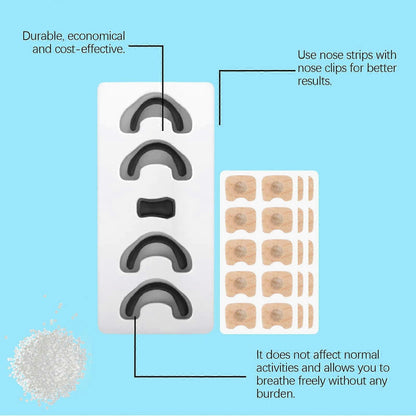45Pcs Grip Nose Patch Set Reduces Snoring and Nasal Discomfort Sleep Care V1263-JX-181