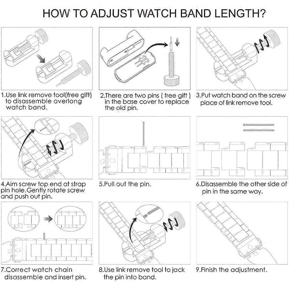 Compatible with Apple Watch Band Replacement Stainless Steel Metal Band-middle gold38-40mm V1263-JX-1816
