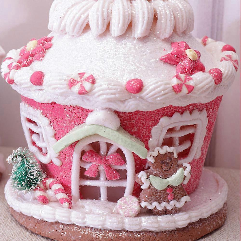 Decorative gingerbread house Christmas decoration for the Christmas tree with a castle candy V1263-JX-1820