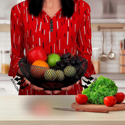 Fruit Bowl Black Fruit Basket Metal Bowl Black Metal Basket Decorative Bowl Black Fruit Bowl Modern Fruit V1263-JX-1823