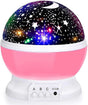 Babies Night Light Moon Star Projector - USB Cable 360 Degree Rotation Romantic Night Lighting LED Night V1263-JX-1835