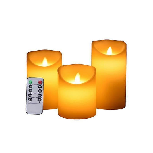 LED Candles Flameless Candles Warm White LED Candle Lights Electric Flickering LED Wick Lamp with Remote V1263-JX-1837