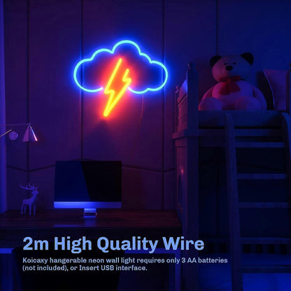 Neon Sign Acrylic Cloud Neon Battery or USB Powered Neon LED Wall Decor Neon Sign for Bedroom V1263-JX-1845