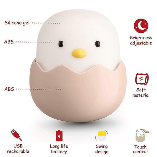 Nursing light dimmable - LED night light chick for Babies - silicone touch lamp for babies V1263-JX-1846