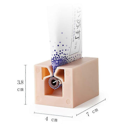 Toothpaste Squeezer 4Pcs Creative Manual Toothpaste Squeezer-Light Blue+Pink+White+Dark Blue V1263-JX-1860