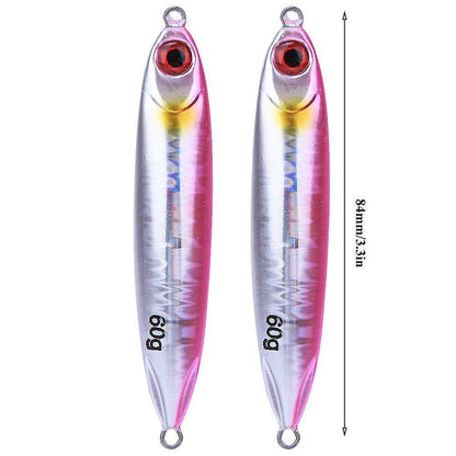 2Pcs Simulation Fish Shape Lure Bait Fishing Tackle Vivid Swimming Posturepink V1263-JX-1872