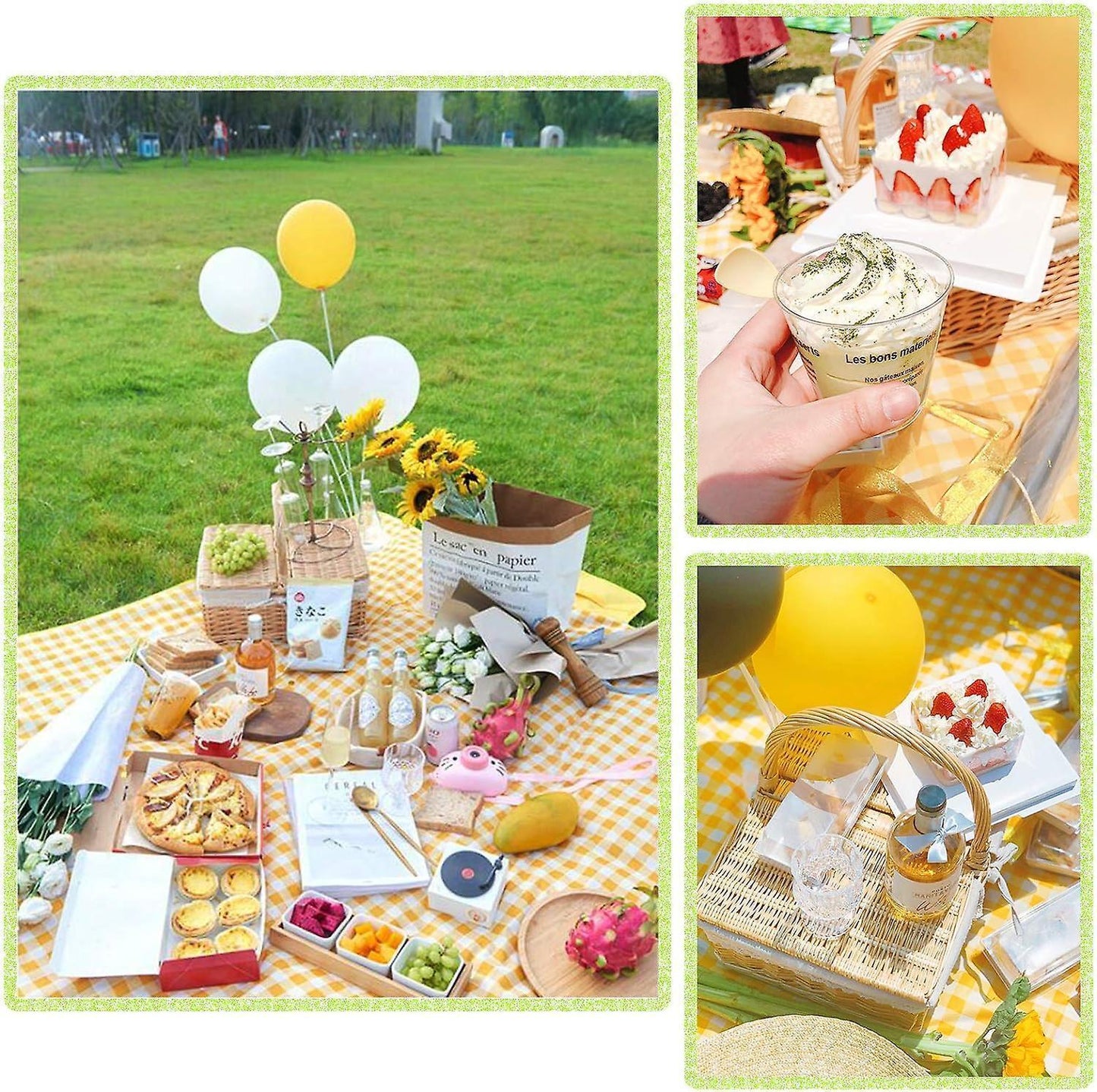 Picnic blanket waterproof picnic beach carpet pattern V1263-JX-1896
