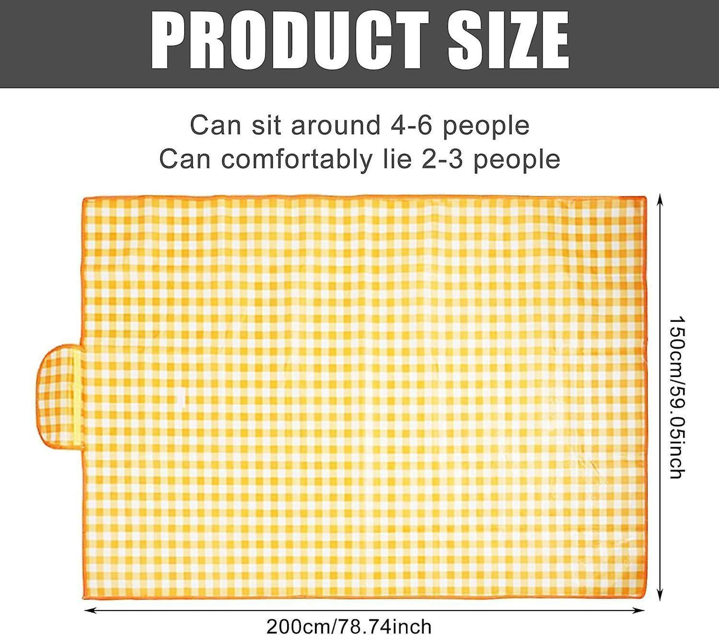 Picnic blanket waterproof picnic beach carpet pattern V1263-JX-1899
