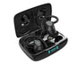 Noise Cancelling Ear Hook Earbuds-Black V1263-JX-190