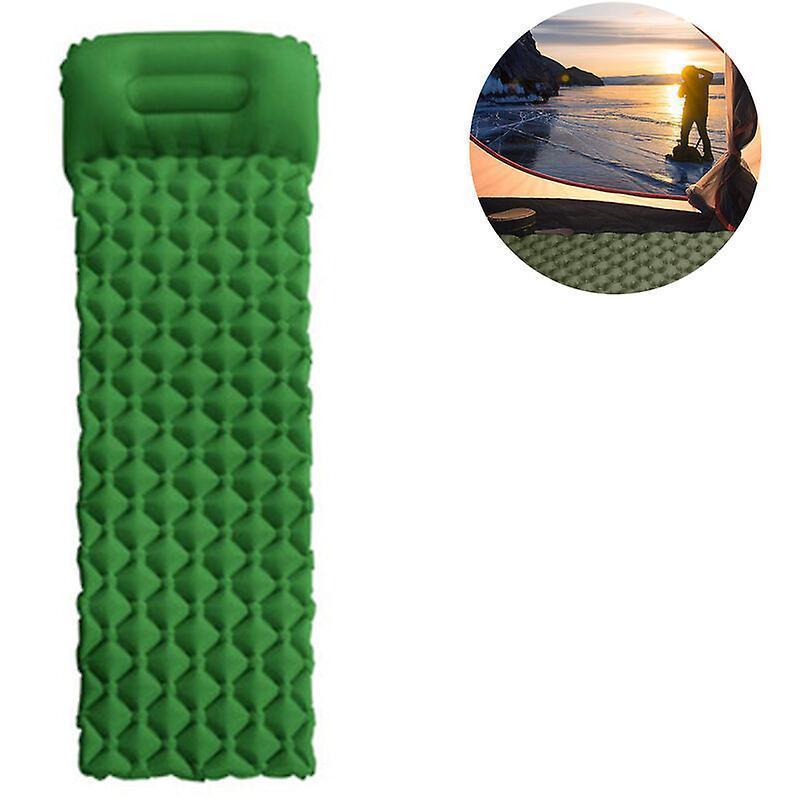 Ultralight Sleeping Pad with Built-in Pillow, Inflatable Camping Mattress for Backpacking, Traveling and V1263-JX-1913