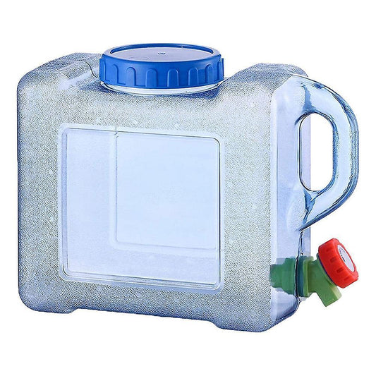 Water Container Water Storage Bucket with Faucet Portable Water Canteen for Outdoor Camping Hiking Picnic V1263-JX-1914