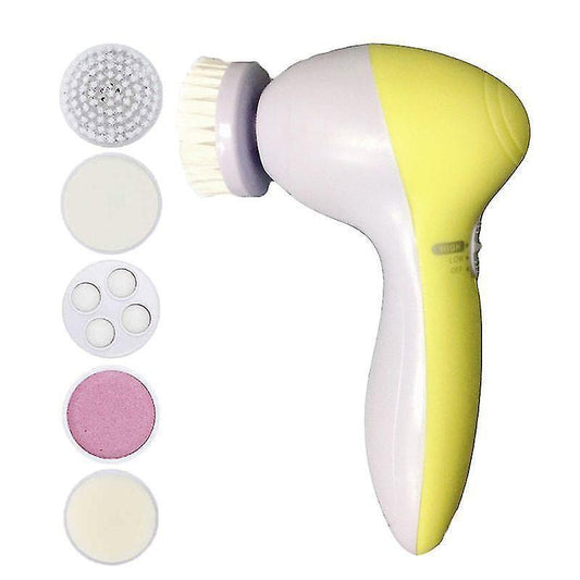 Electric Facial Cleaner 5 In 1 Face Cleansing Brush Wash Machine Spa Skin Care Massager Blackhead Cleaning V1263-JX-1916