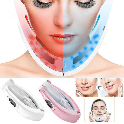 Led Photon Therapy Double Chin Removal Electric V-face Slimming Vibration Massager Face Lift Device - KKS699 V1263-JX-1917