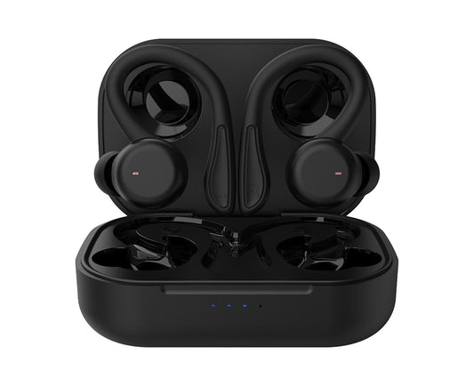 Earphones Ear Hook Touch IPX6 Waterproof Running Black V1263-JX-192