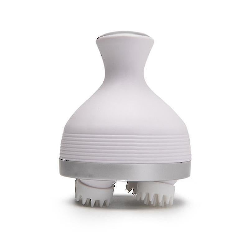 Pet Head Massager, Soft Silicone Brush Head, Gentle Massage, Usb Charging, Electric Pet Massager 1pcs-white V1263-JX-1920