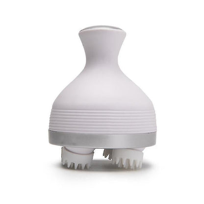 Pet Head Massager, Soft Silicone Brush Head, Gentle Massage, Usb Charging, Electric Pet Massager 1pcs-white V1263-JX-1920
