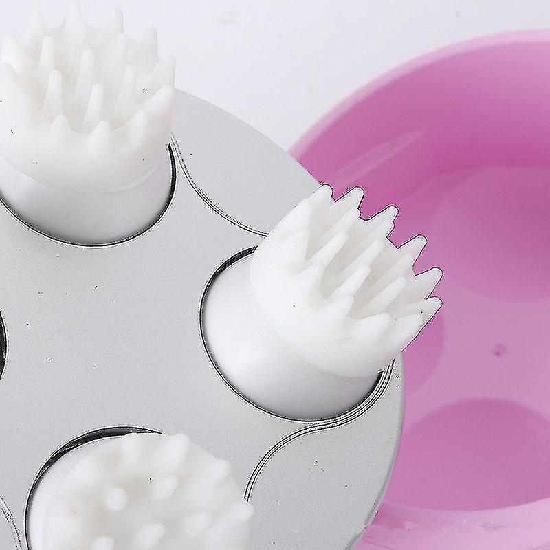 Pet Head Massager, Soft Silicone Brush Head, Gentle Massage, Usb Charging, Electric Pet Massager 1pcs-white V1263-JX-1920