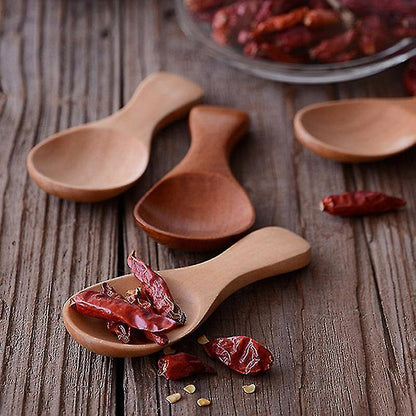 10pcs Mini Kitchen Small Wooden Spoon Coffee Kitchen Accessories V1263-JX-1925