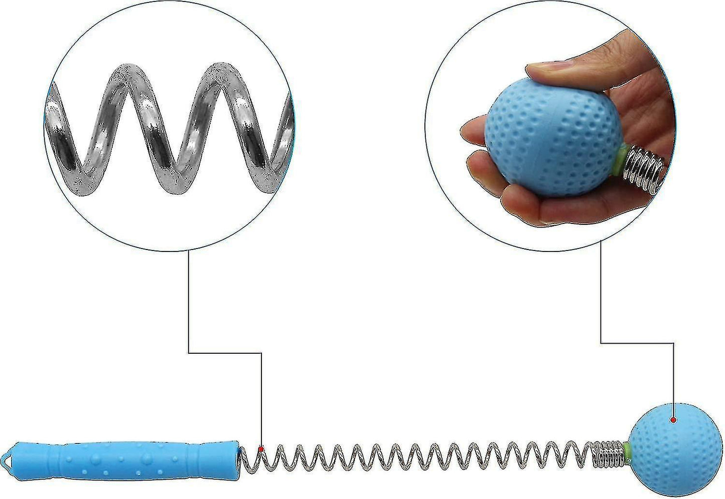 2pcs Massage Stick,massage Ball Hammer, Blue V1263-JX-1926
