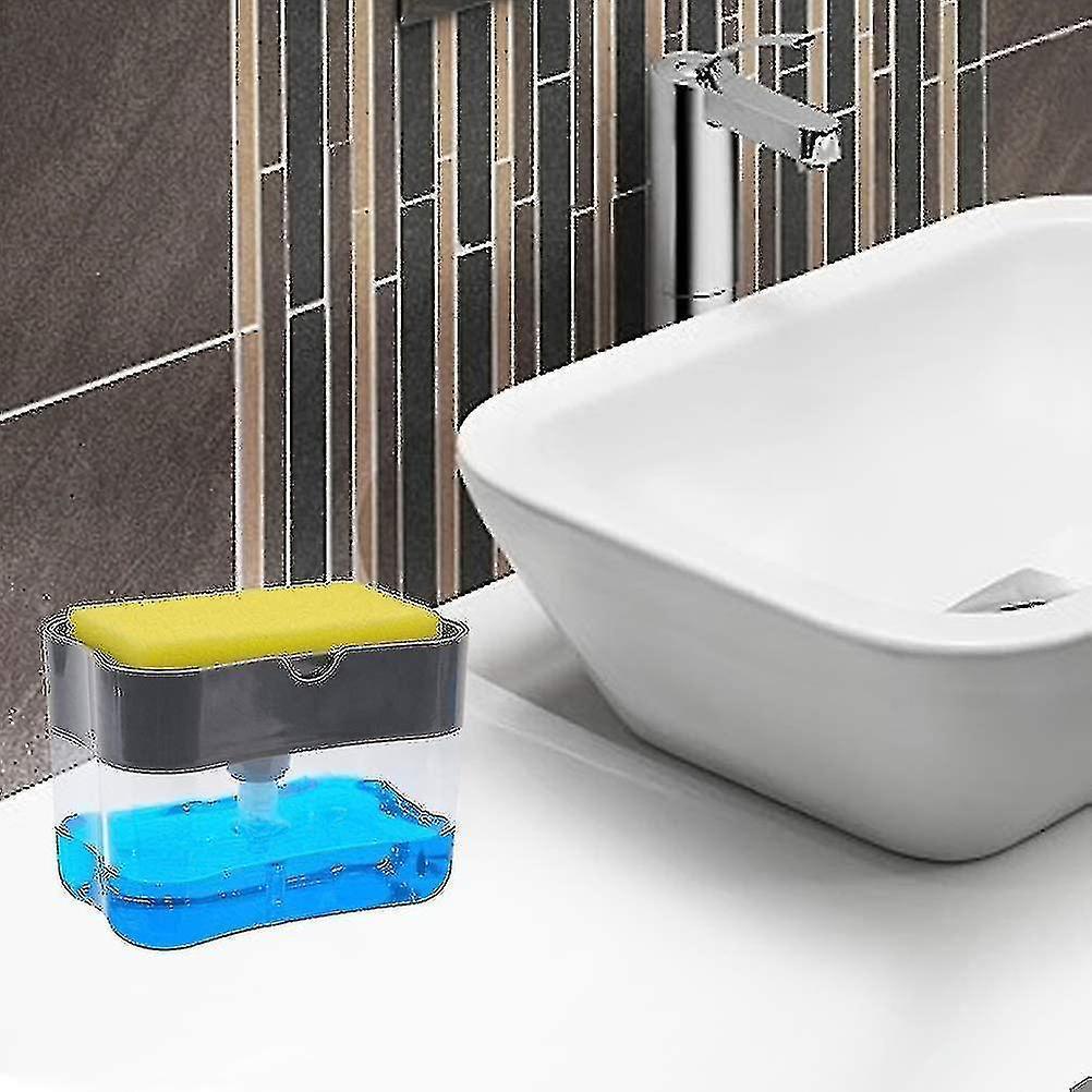 Soap Dispenser Set, Sink Organizer, Pump Soap Dispenser With Sponge Holder, Detergent Dispenser, Kitchen V1263-JX-1927