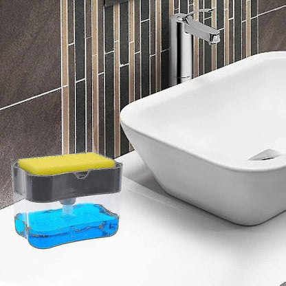 Soap Dispenser Set, Sink Organizer, Pump Soap Dispenser With Sponge Holder, Detergent Dispenser, Kitchen V1263-JX-1927