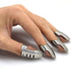 4pcs Kitchen Stainless Steel Finger Nail Protector Hand Cut Guard secure Slice Knife Tool, Kitchen Finger V1263-JX-1931