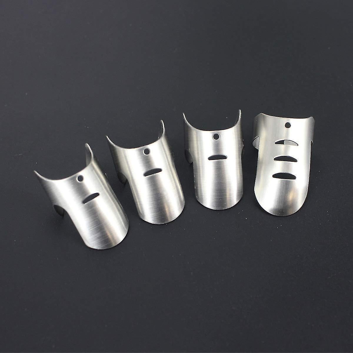 4pcs Kitchen Stainless Steel Finger Nail Protector Hand Cut Guard secure Slice Knife Tool, Kitchen Finger V1263-JX-1931