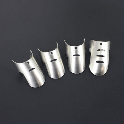4pcs Kitchen Stainless Steel Finger Nail Protector Hand Cut Guard secure Slice Knife Tool, Kitchen Finger V1263-JX-1931