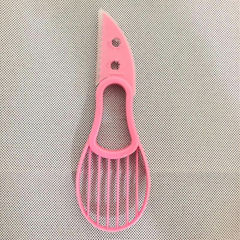 3 In 1 Avocado Slicer Shea Corer Butter Fruit Peeler Cutter Pulp Separator Plastic Knife Kitchen Vegetable V1263-JX-1937