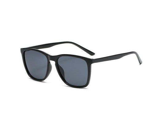 Retro Sunglasses Women Men Fashion Square Sun Glasses Ladies Luxury Brand Female Male UV400 - Bright Black V1263-JX-194