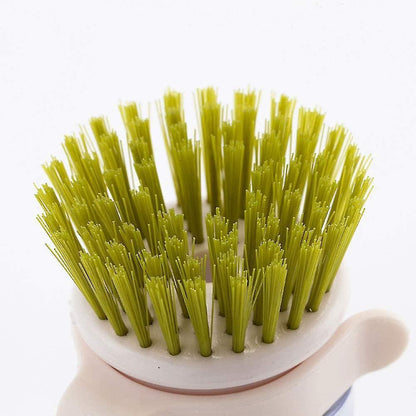 Palm Brush Upgraded,dish Brush Kitchen Soap Dispensing Brush With Storage Stand Dishes Mini Soap Liquid Brush V1263-JX-1940