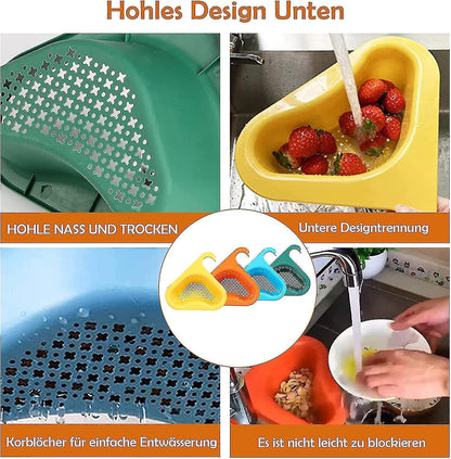 4 Pack Triangular Sink Strainer Basket, Multifunctional Hanging Filter Basket For Kitchen V1263-JX-1945