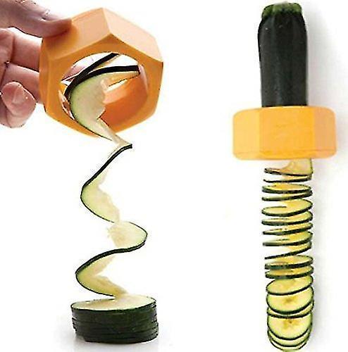 2pcs Creative Kitchen Gadget Spiral Cucumber Slicer Nut Shape Vegetable Cutter V1263-JX-1946