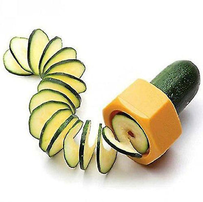 2pcs Creative Kitchen Gadget Spiral Cucumber Slicer Nut Shape Vegetable Cutter V1263-JX-1946