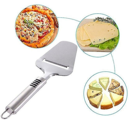 Silver Stainless Steel Cheese Peeler Slicer Cutter Butter Slice Cutting Knife Kitchen Cooking Tools V1263-JX-1948