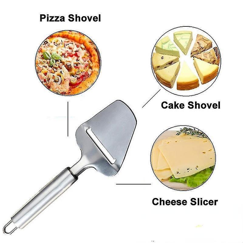 Silver Stainless Steel Cheese Peeler Slicer Cutter Butter Slice Cutting Knife Kitchen Cooking Tools V1263-JX-1948