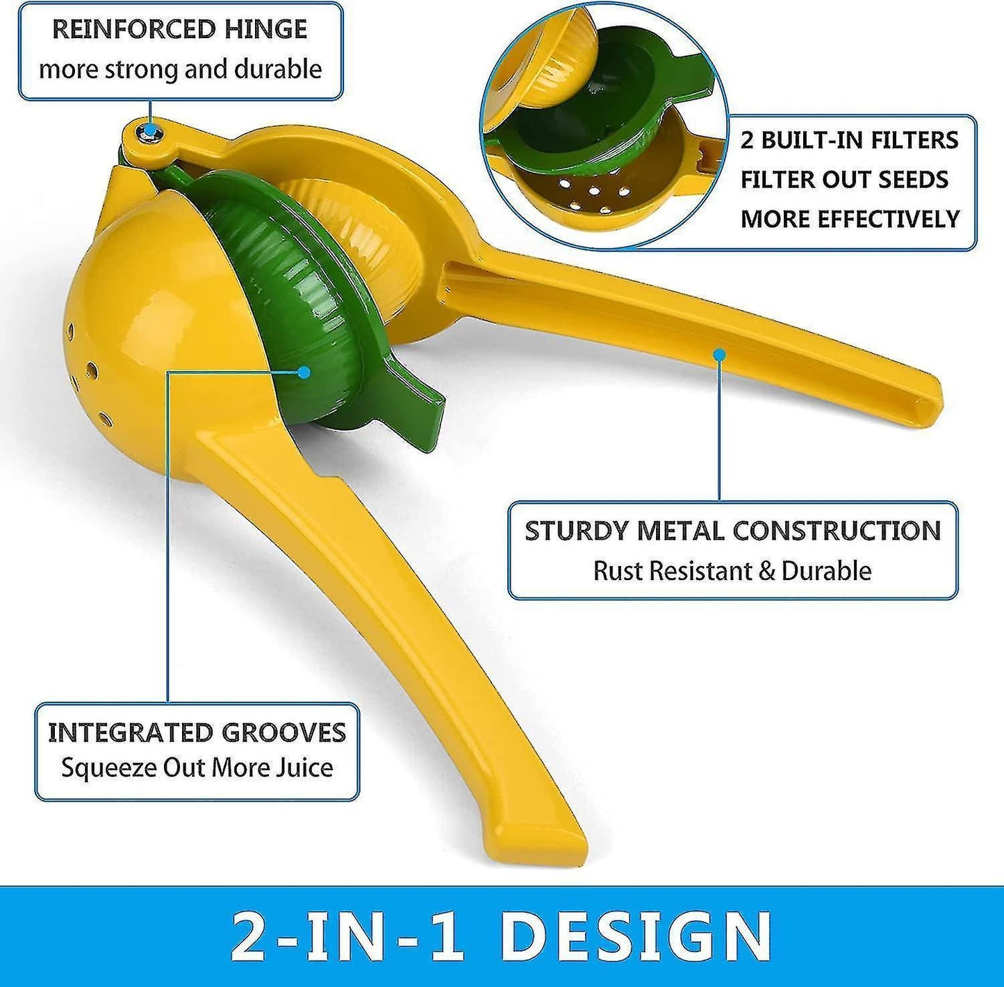 Lemon Squeezer,kitchen Manual Juicer Lemon Squeezer, Easy To Use Hand Press V1263-JX-1949