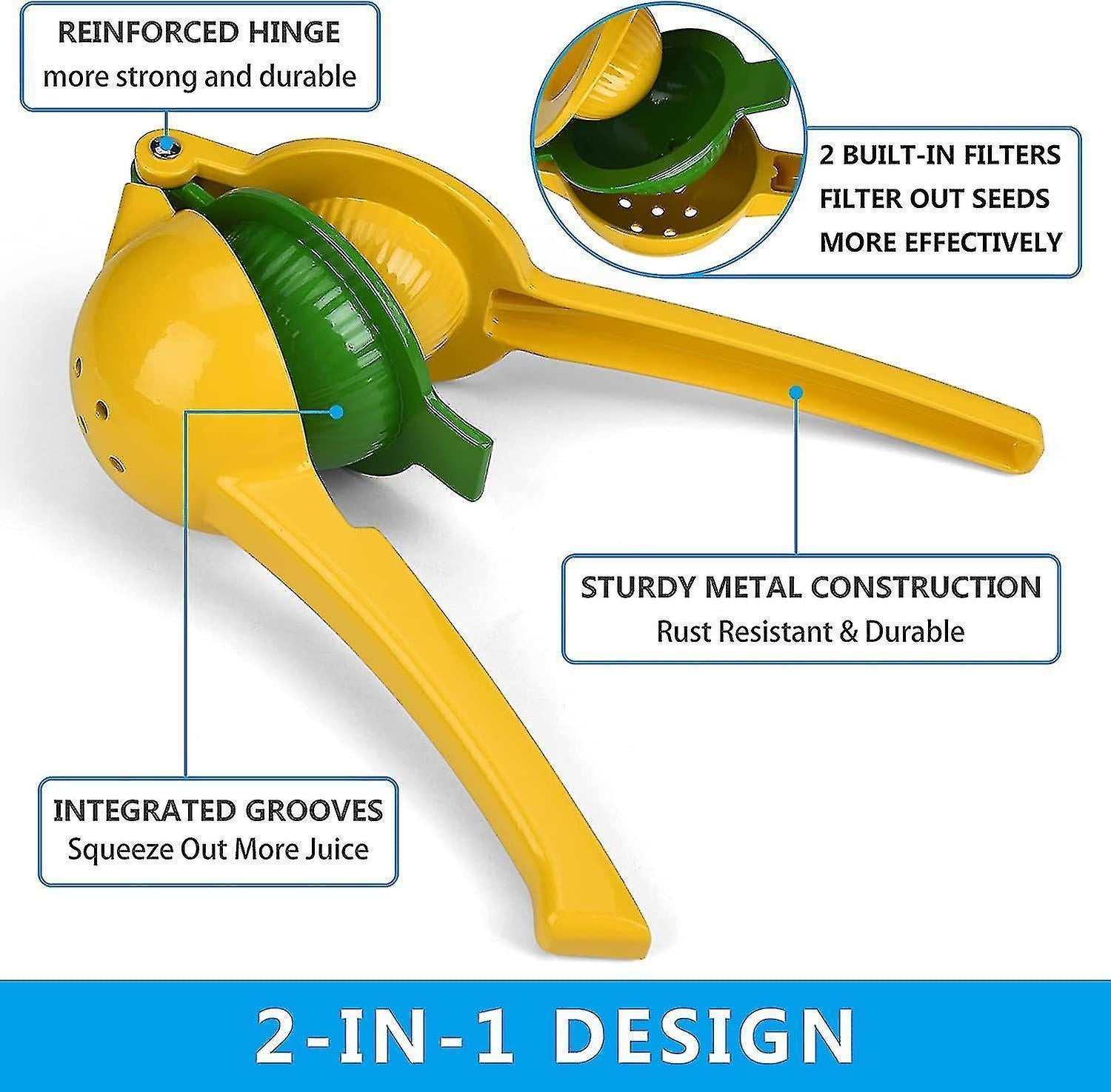 Lemon Squeezer,kitchen Manual Juicer Lemon Squeezer, Easy To Use Hand Press V1263-JX-1949