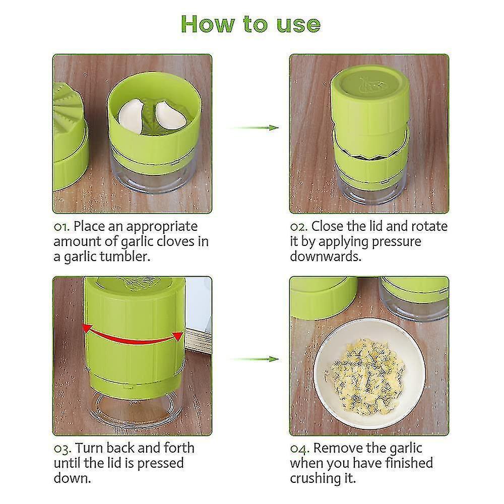 Manual Garlic Crusher, Garlic Twist Crusher Press, Plastic Garlic Press, Crusher Garlic, Practical Kitchen V1263-JX-1953