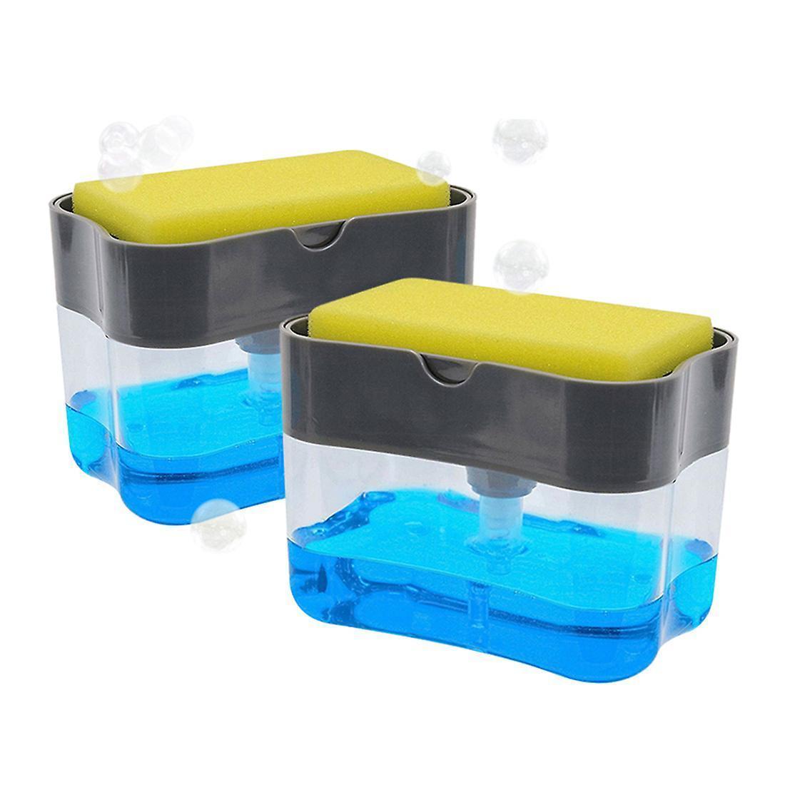 Soap Dispenser Pump With Sponge Manual Press To Clean Liquid Dispenser Container Manual Press Soap Storage V1263-JX-1955