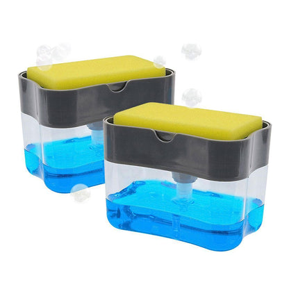 Soap Dispenser Pump With Sponge Manual Press To Clean Liquid Dispenser Container Manual Press Soap Storage V1263-JX-1955