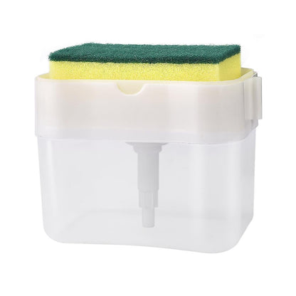 Soap Dispenser Pump With Sponge Manual Press To Clean Liquid Dispenser Container Manual Press Soap Storage V1263-JX-1955