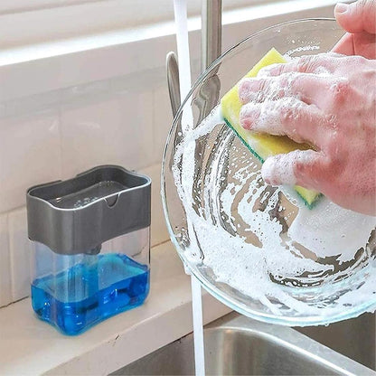 Soap Dispenser Pump With Sponge Manual Press To Clean Liquid Dispenser Container Manual Press Soap Storage V1263-JX-1955