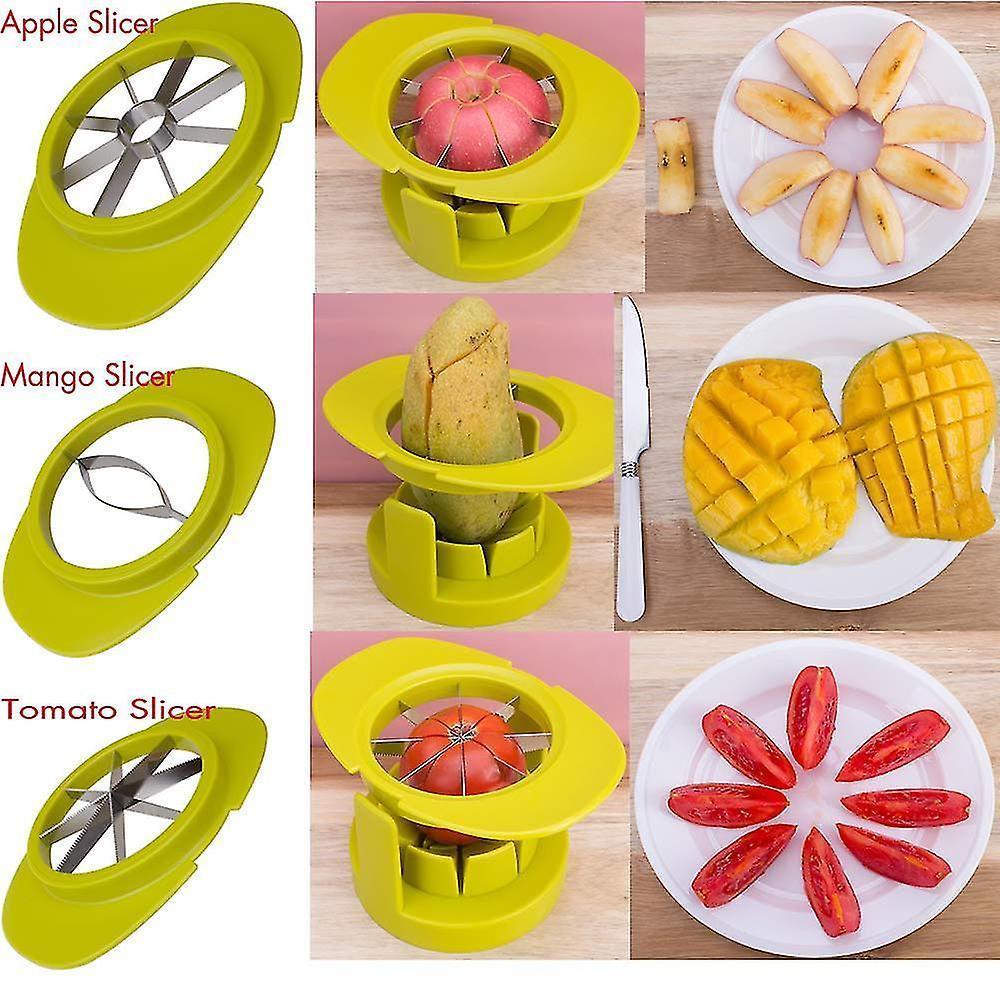 Easy Kitchen Tool 4-in-1 Fruit Mango Peeler Splitter Pitter Remover Apple Pear Corer Cutter Tomato Slicer V1263-JX-1958