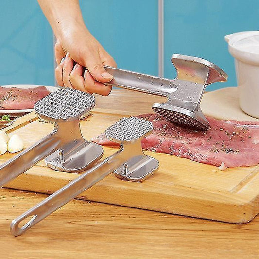 1pcs Stainless Steel Useful Loose Meat Tenderizers Meat Hammer For Steak Knock-sided For Steak Pork Pounders V1263-JX-1960